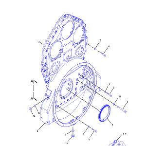 ALOJAMENTO DO VOLANTE MOTOR C27/C32 CATERPILLAR